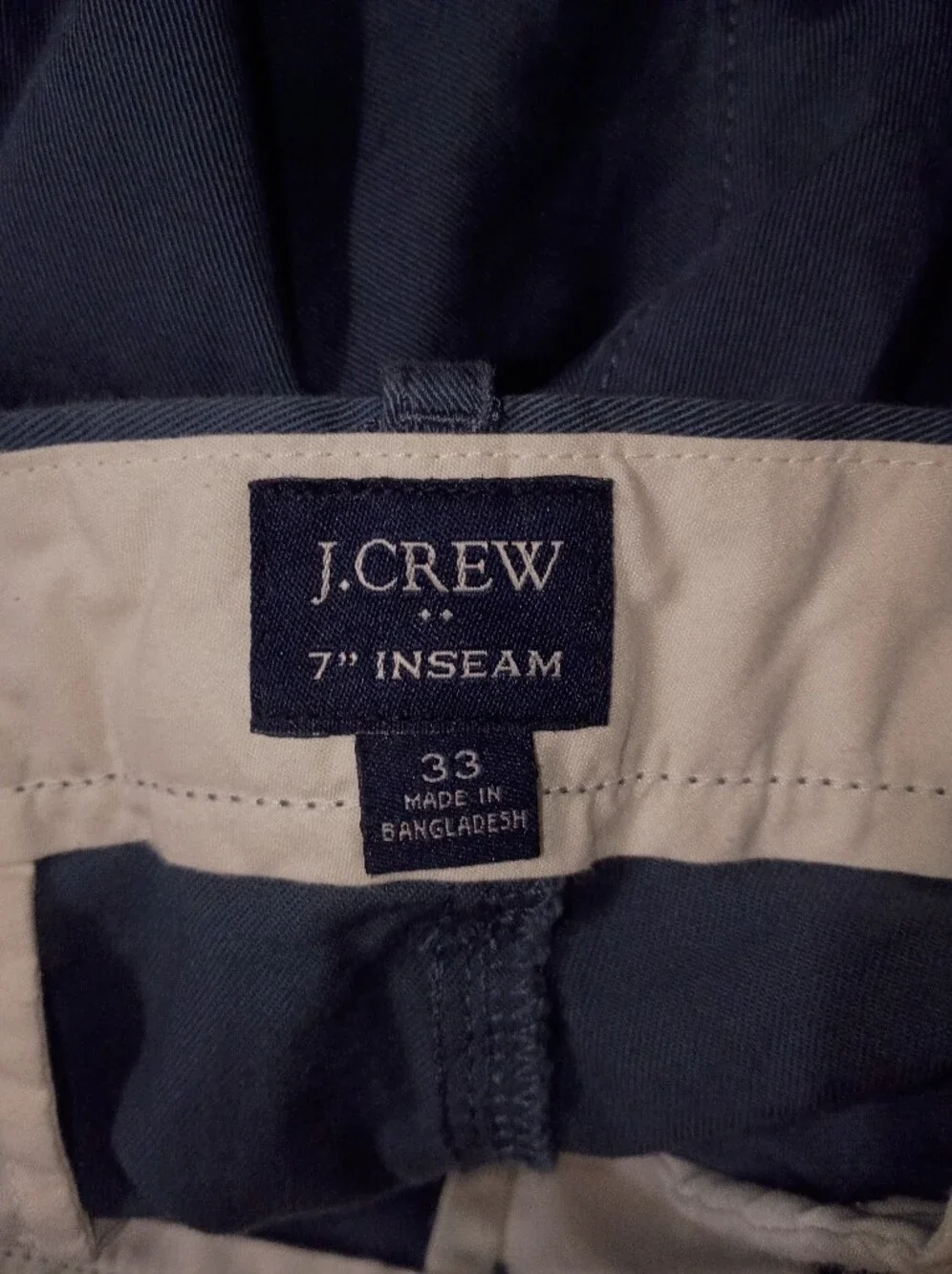 J. Crew Slate Blue Flat-Front Men's Shorts